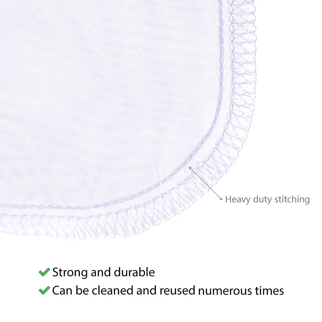 ALEGI 180 Micron Extra Fine Aquarium Filter Media Bag 10" x 3.9" | Reusable, Fine Mesh for Chemical Filtration - view 5