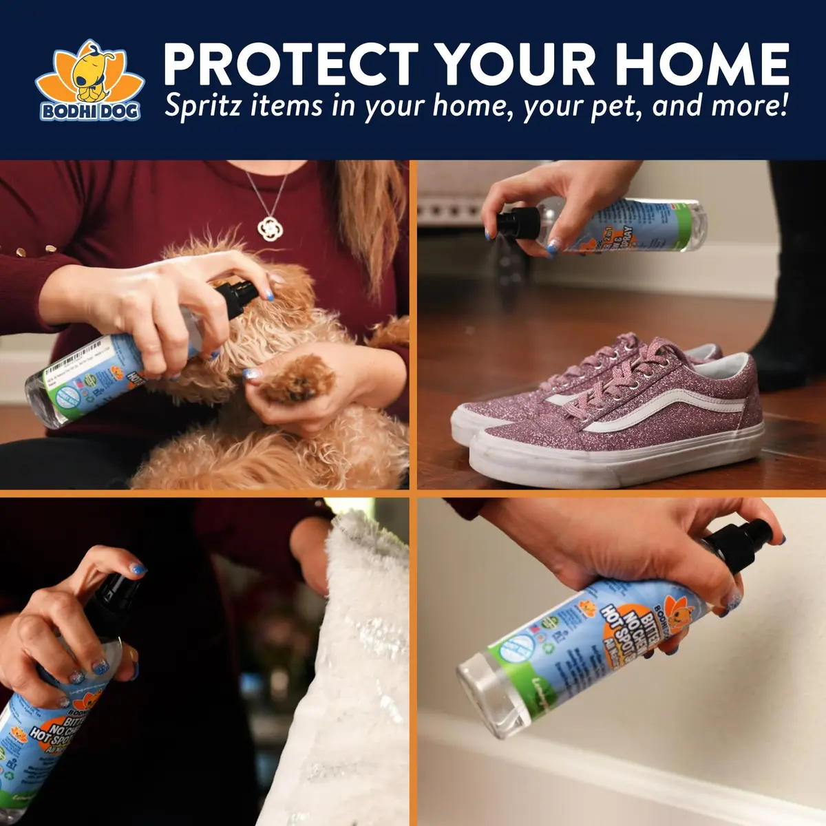 Bodhi Dog Bitter 2-in-1 No Chew & Hot Spot Spray 118ml (4 Fl Oz) | Natural Anti-Chew Remedy for Dogs - view 2