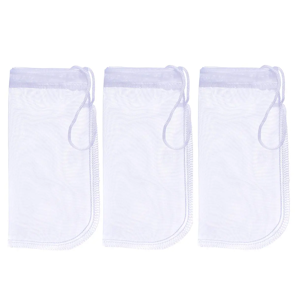 ALEGI Aquarium Extra Fine Media Filter Bag 7.5"*3.6" | Reusable 180 Micron Mesh for Fine Resins - main product image
