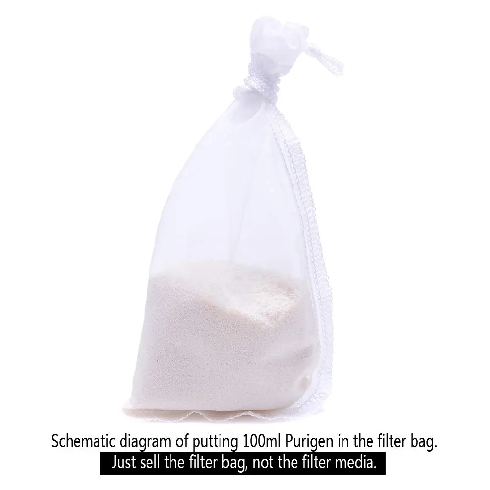ALEGI Aquarium Extra Fine Media Filter Bag 7.5"*3.6" | Reusable 180 Micron Mesh for Fine Resins - view 7