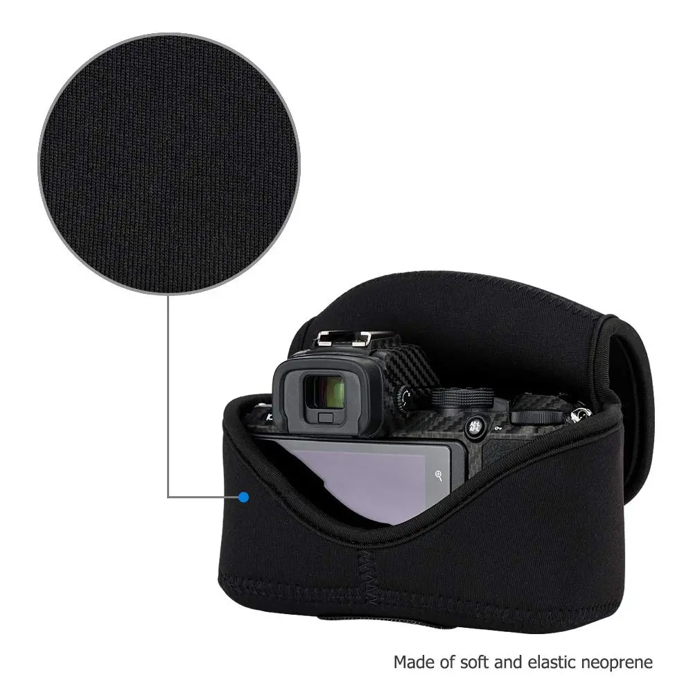 JJC Camera Case for Sony ZV-E10II + 16-50mm Lens; Canon EOS R50 + 18-45mm Lens; Nikon Z 50 + 16-50mm Lens; Fujifilm X-S20 + XC 15-45mm Lens (12.6cm x 9.3cm x 9.2cm) - view 4