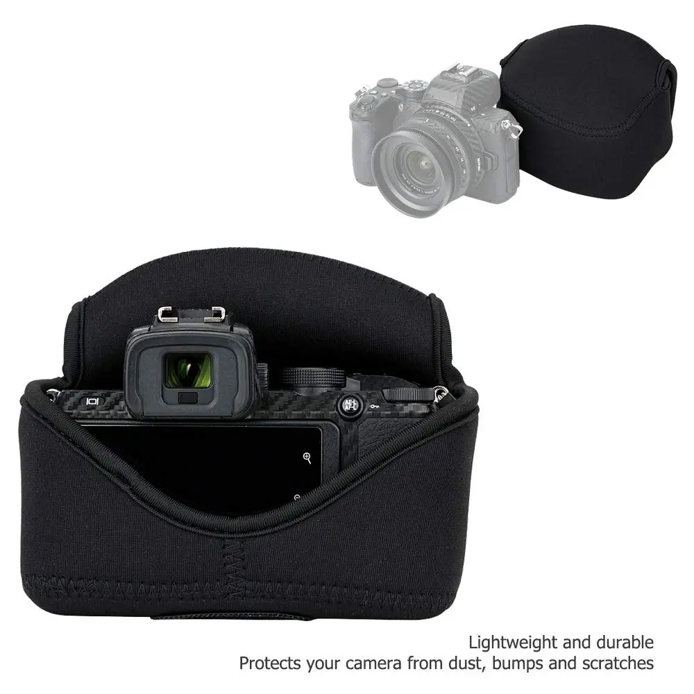 JJC Camera Case for Sony ZV-E10II + 16-50mm Lens; Canon EOS R50 + 18-45mm Lens; Nikon Z 50 + 16-50mm Lens; Fujifilm X-S20 + XC 15-45mm Lens (12.6cm x 9.3cm x 9.2cm) - view 5