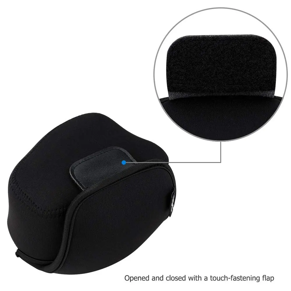 JJC Camera Case for Sony ZV-E10II + 16-50mm Lens; Canon EOS R50 + 18-45mm Lens; Nikon Z 50 + 16-50mm Lens; Fujifilm X-S20 + XC 15-45mm Lens (12.6cm x 9.3cm x 9.2cm) - view 6