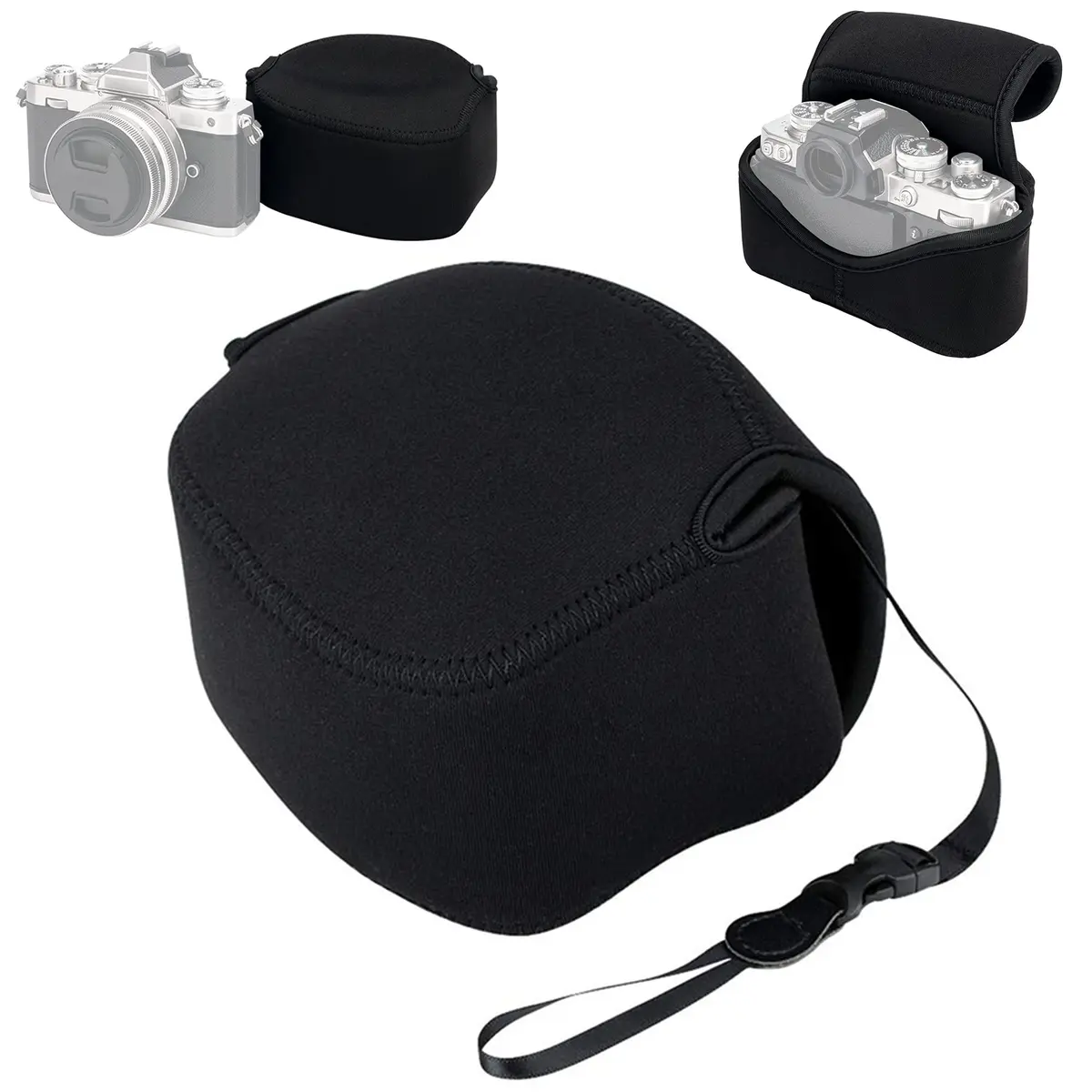 JJC Camera Case for Sony ZV-E10II + 16-50mm Lens; Canon EOS R50 + 18-45mm Lens; Nikon Z 50 + 16-50mm Lens; Fujifilm X-S20 + XC 15-45mm Lens (12.6cm x 9.3cm x 9.2cm) - main product image