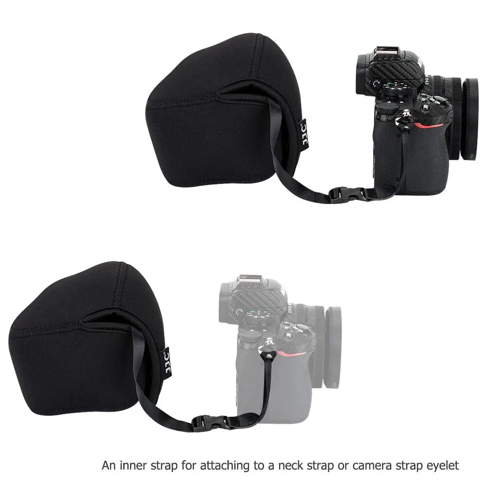 JJC Camera Case for Sony ZV-E10II + 16-50mm Lens; Canon EOS R50 + 18-45mm Lens; Nikon Z 50 + 16-50mm Lens; Fujifilm X-S20 + XC 15-45mm Lens (12.6cm x 9.3cm x 9.2cm) - view 7