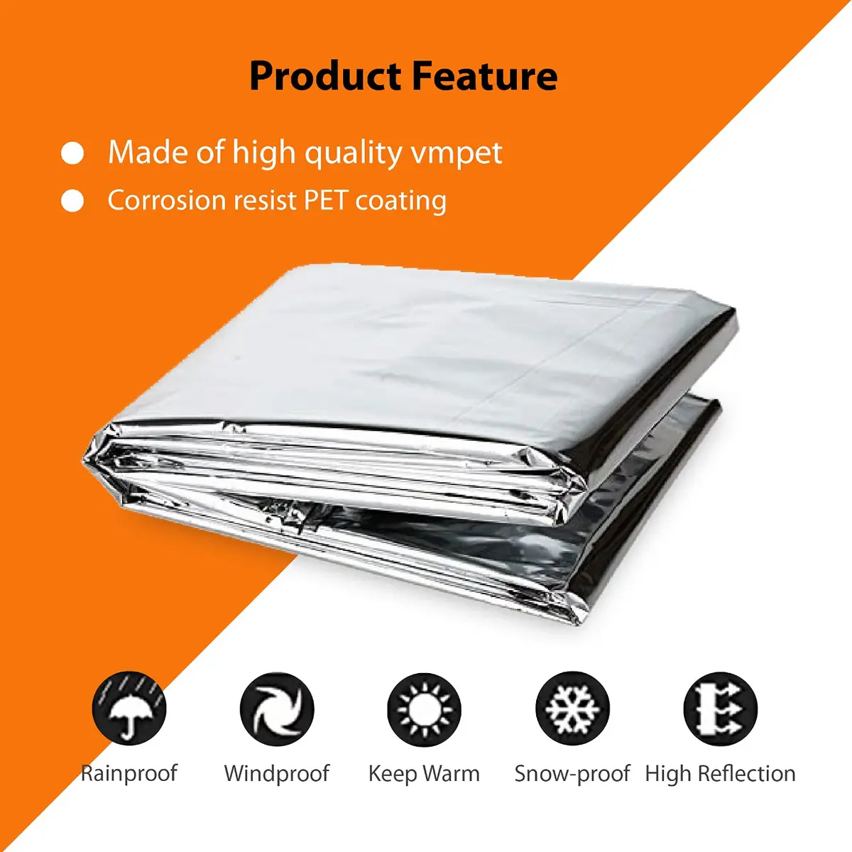 NAVAdeal Silver Highly Reflective Mylar Film 6 Pack 210cm x 120cm (82" x 47") | Increase Plant Growth - view 2
