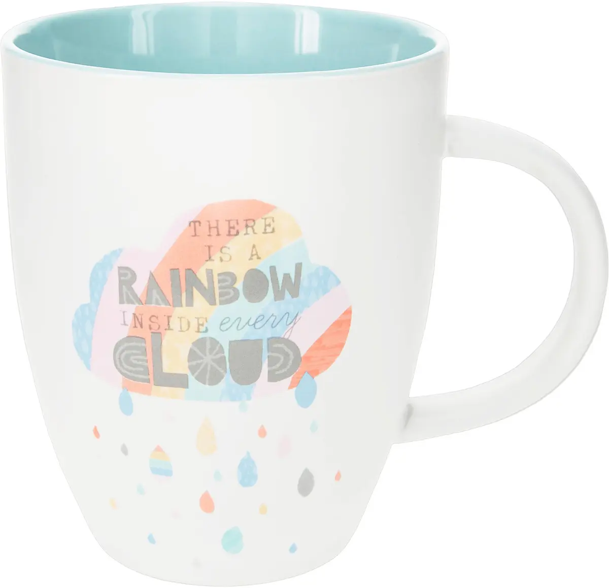 Pavilion Gift Company There Is A Rainbow Inside Every Cloud 20 Oz Bone China Mug | Rainbow Baby Gift - main product image