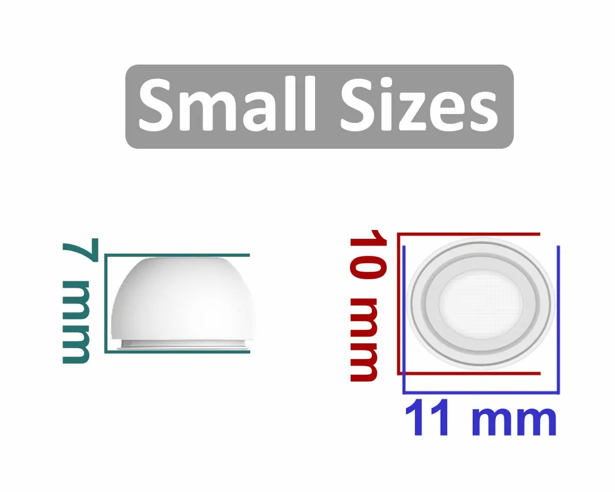 IiEXCEL Small Size Replacement Silicone Rubber Eartips for AirPods Pro | Comfortable, Durable & Sound-Enhancing (70-120 chars) - view 2