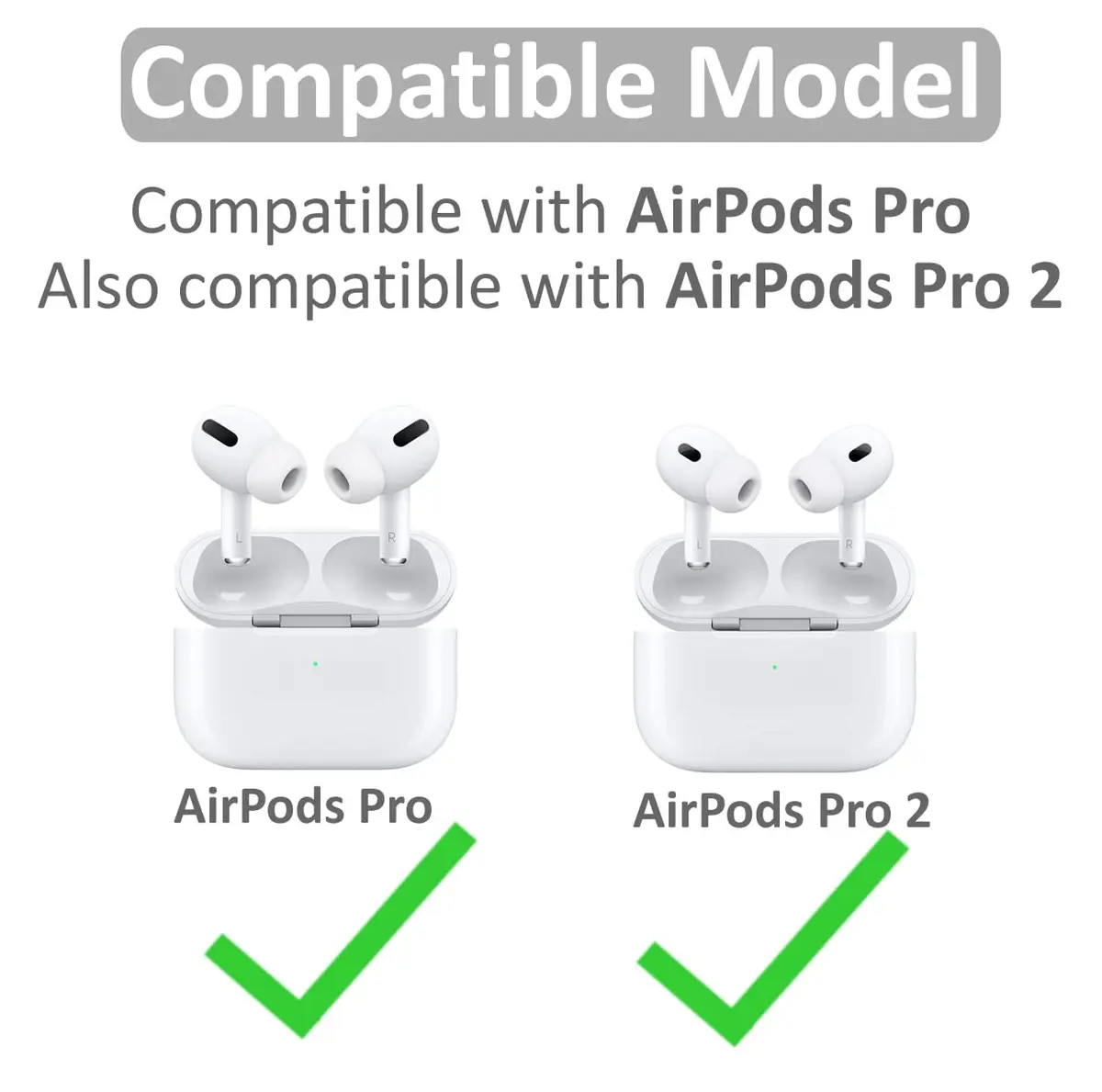 IiEXCEL Small Size Replacement Silicone Rubber Eartips for AirPods Pro | Comfortable, Durable & Sound-Enhancing (70-120 chars) - view 3