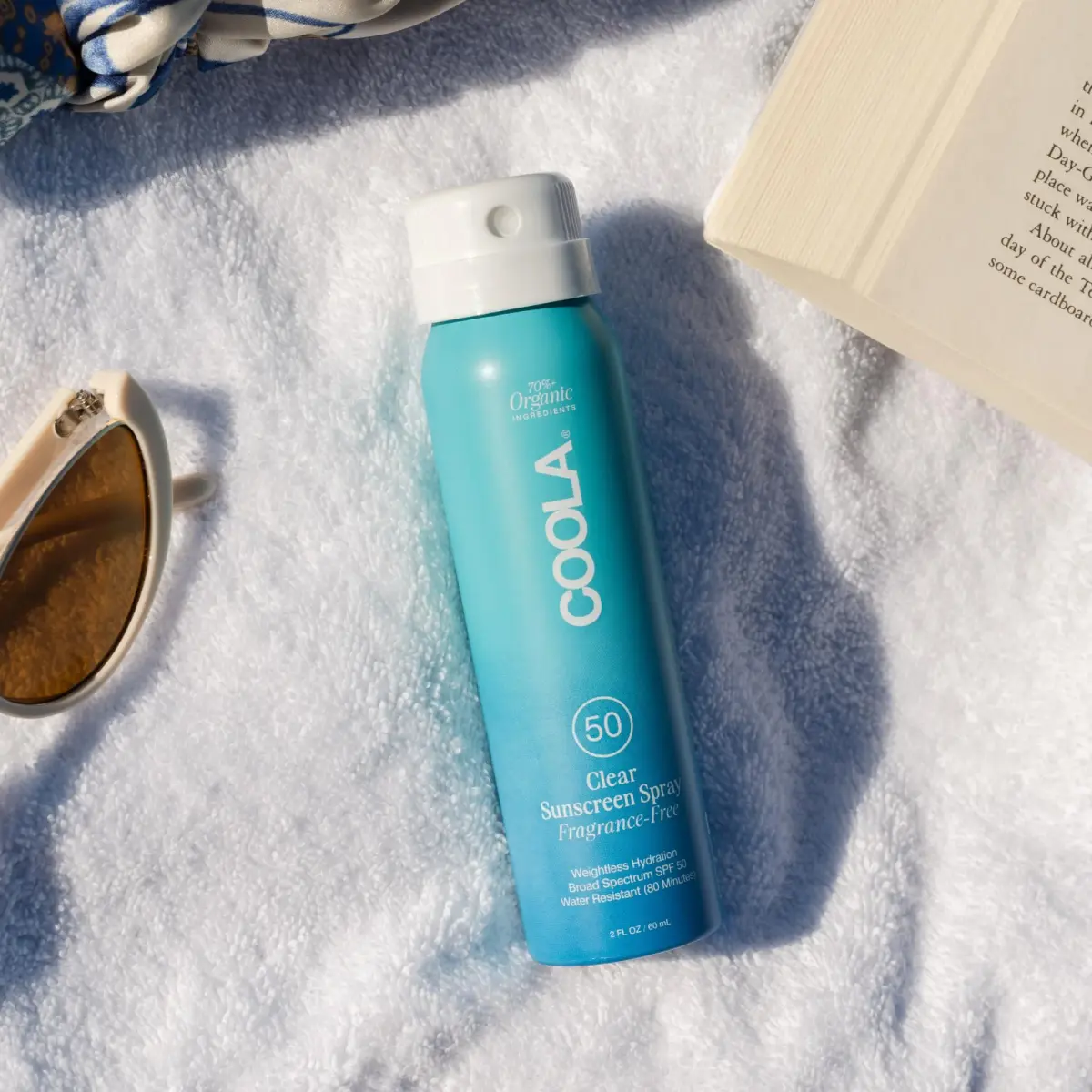 COOLA Clear Sunscreen Spray SPF 50, Fragrance Free, 59ml (2 fl oz) | Broad Spectrum UVA/UVB Protection - view 2