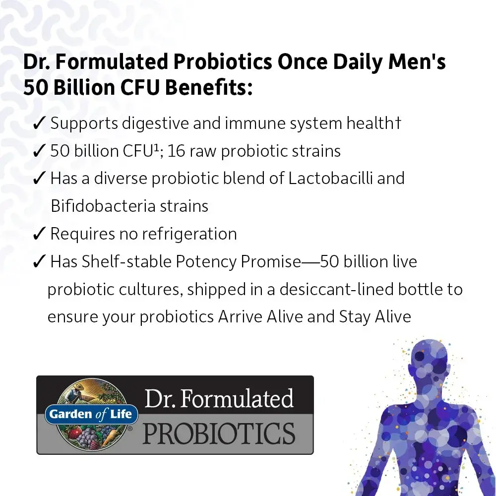 Garden of Life Dr. Formulated Probiotic Bundle for Men & Women (50 Billion CFU, 2x30 Capsules) | Gut Health & Immunity Support - view 4