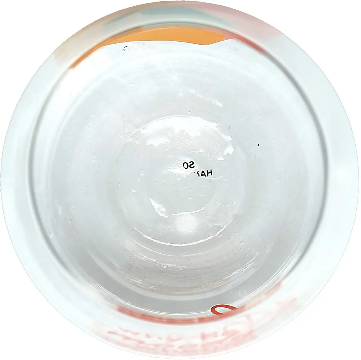 Pavilion Gift Company Why Be Moody? When You Can Shake Your Booty! Stemless Wine Glass 266ml (8.5 fl oz) | Fun Peach Patterned Drinkware - view 6