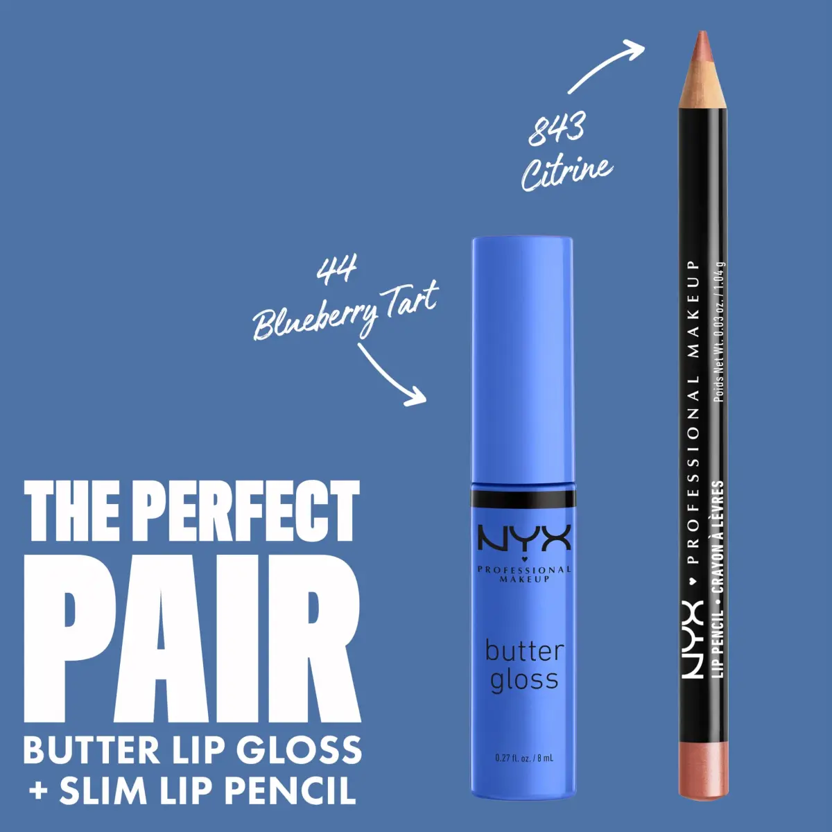 NYX PROFESSIONAL MAKEUP Butter Gloss Lip Gloss - Blueberry Tart (Periwinkle Blue) 7.9ml (0.27 Fl Oz) | Non-Sticky & Buildable Color - view 4
