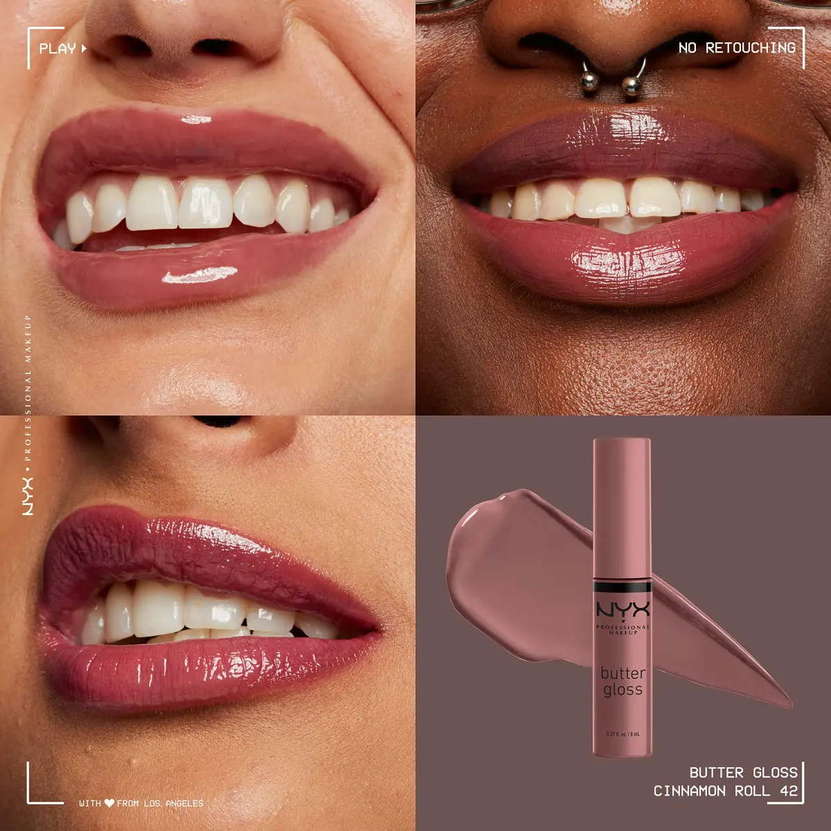 NYX PROFESSIONAL MAKEUP Butter Gloss Cinnamon Roll Lip Gloss 7.5ml (0.27 Fl Oz) | Non-Sticky & Buttery Soft - view 3