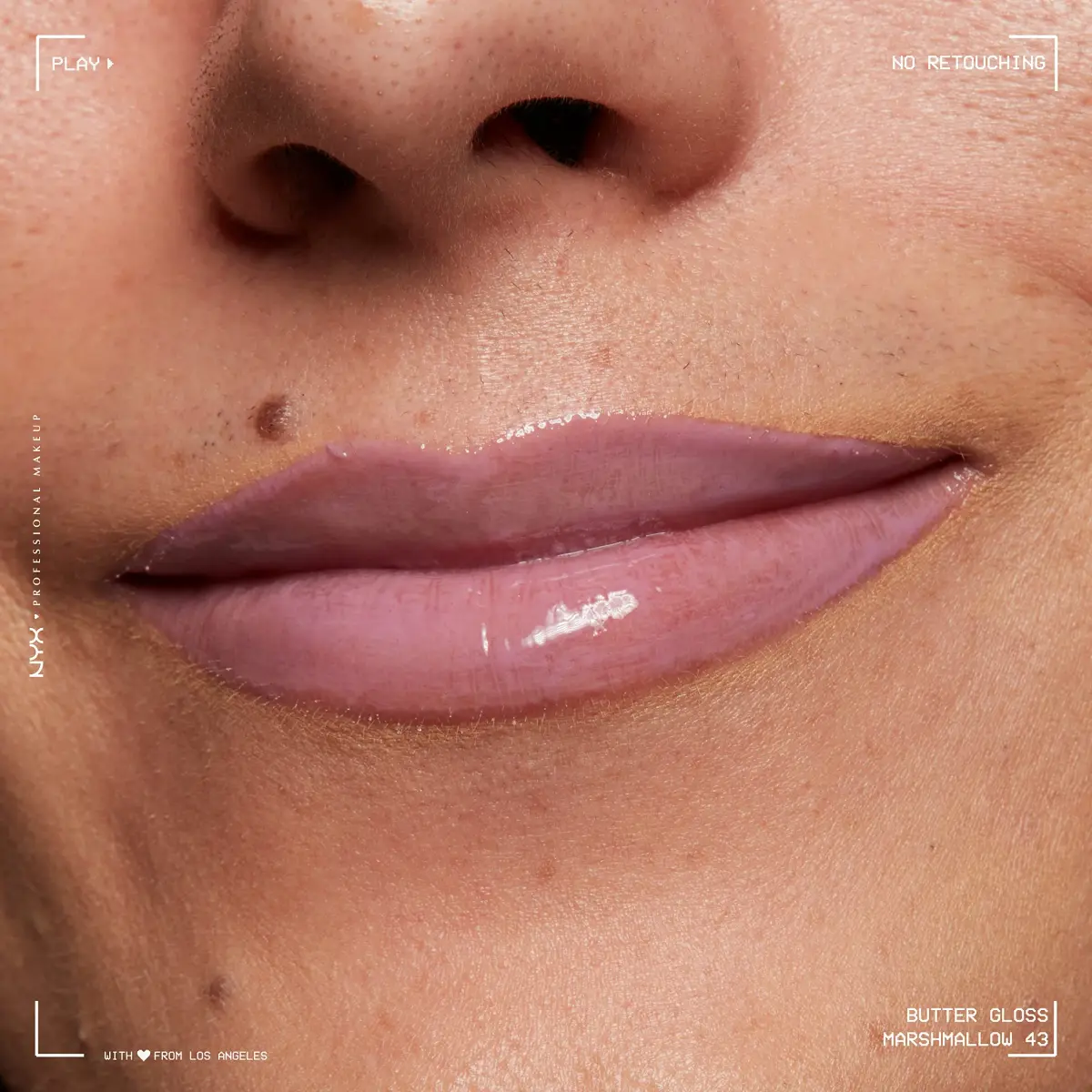 NYX PROFESSIONAL MAKEUP Butter Gloss Lip Gloss - Marshmallow (Muted Lilac) 7.65ml (0.27 Fl Oz) | Sheer to Medium Coverage - view 8
