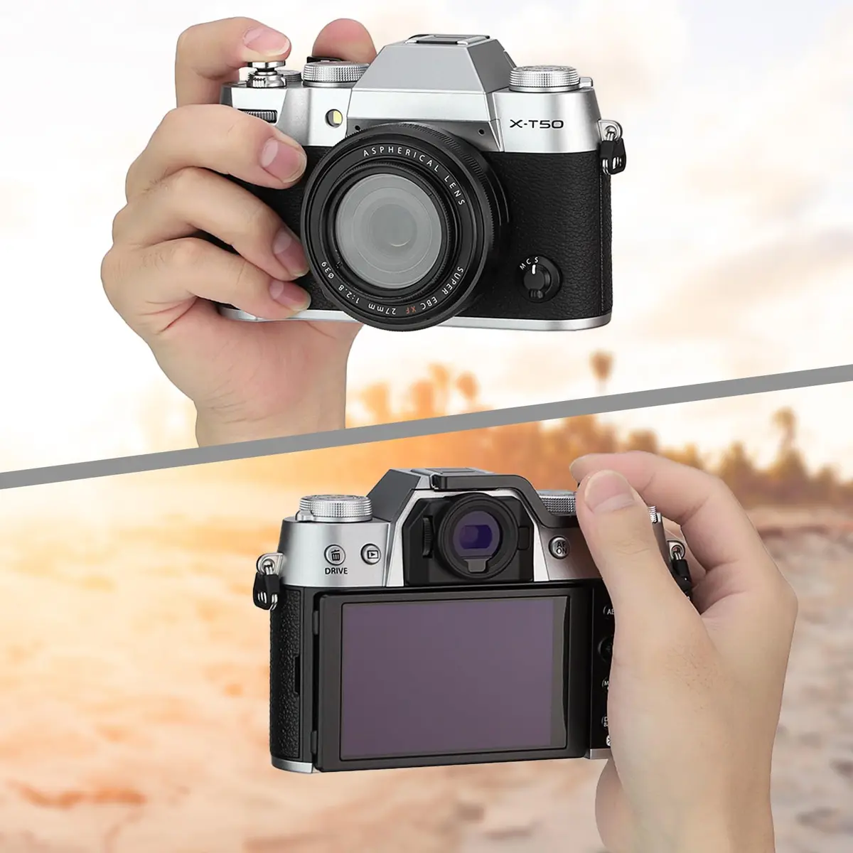 Haoge THB-XT30B Metal Hot Shoe Thumb Up Rest Hand Grip for Fujifilm XT50 XT30III Fuji X-T10 X-T20 X-T30 XT10 XT20 XT30 II III Camera Black - view 3
