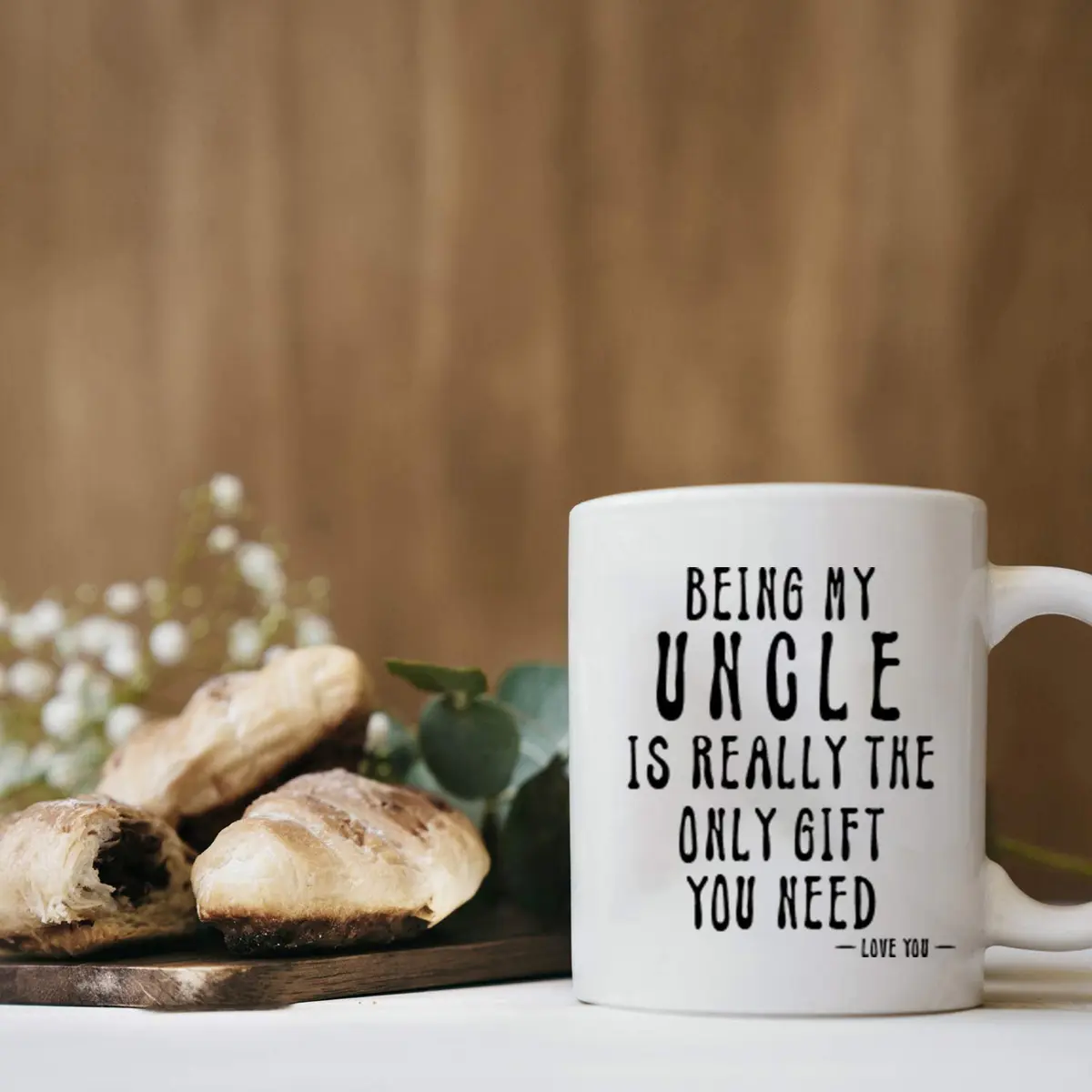 Kropsis Being My Uncle Ceramic Coffee Mug Tea Cup 325ml (11 Ounces) | Funny Gift for Uncles - view 5