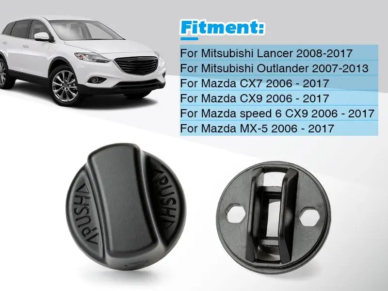 FANHAY Keyless Ignition Knob Push Turn Key Start Switch for Mitsubishi Outlander & Lancer | 12V Metal Black - view 8
