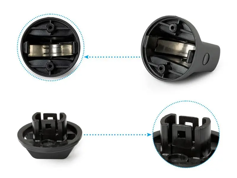 FANHAY Keyless Ignition Knob Push Turn Key Start Switch for Mitsubishi Outlander & Lancer | 12V Metal Black - view 6