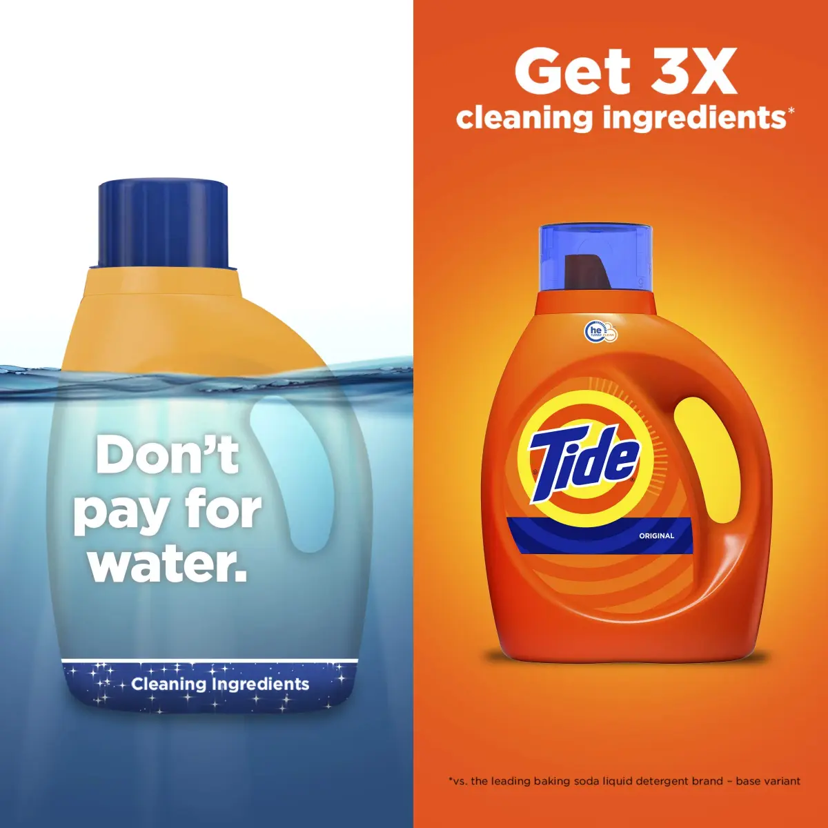 Tide Liquid Laundry Detergent Original Scent 1360ml (46 Fl Oz) | Powerful Grease Cleaning & Stain Removal - view 7