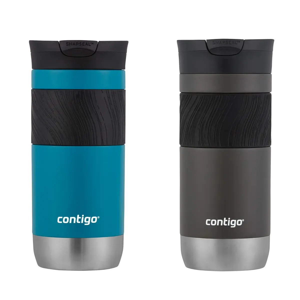 Contigo Byron 2.0 Stainless Steel Travel Mug 473ml (16oz) 2-Pack | Keeps Drinks Hot 6 Hrs, Cold 12 Hrs - main product image