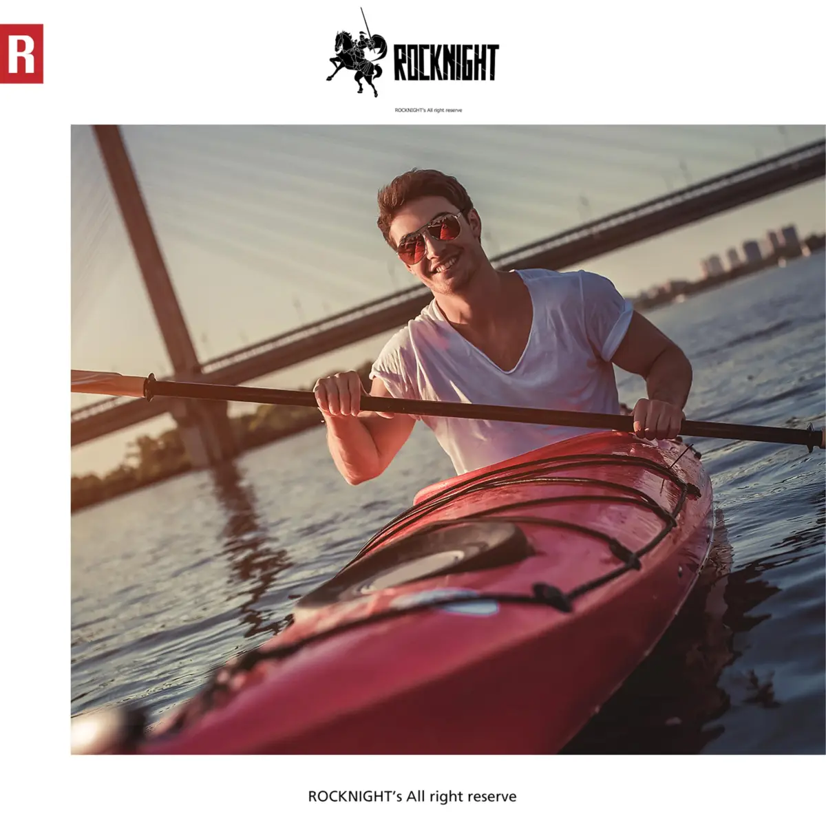 ROCKNIGHT Polarized Aviator Sunglasses Men Women UV400 Metal Frame Driving | Lightweight Metal Frame with Adjustable Nose Pads - view 3
