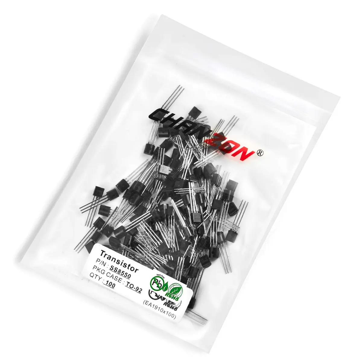 CHANZON SS8550 PNP Power BJT Transistor TO-92 | Medium Power Switching & Amplification - view 3