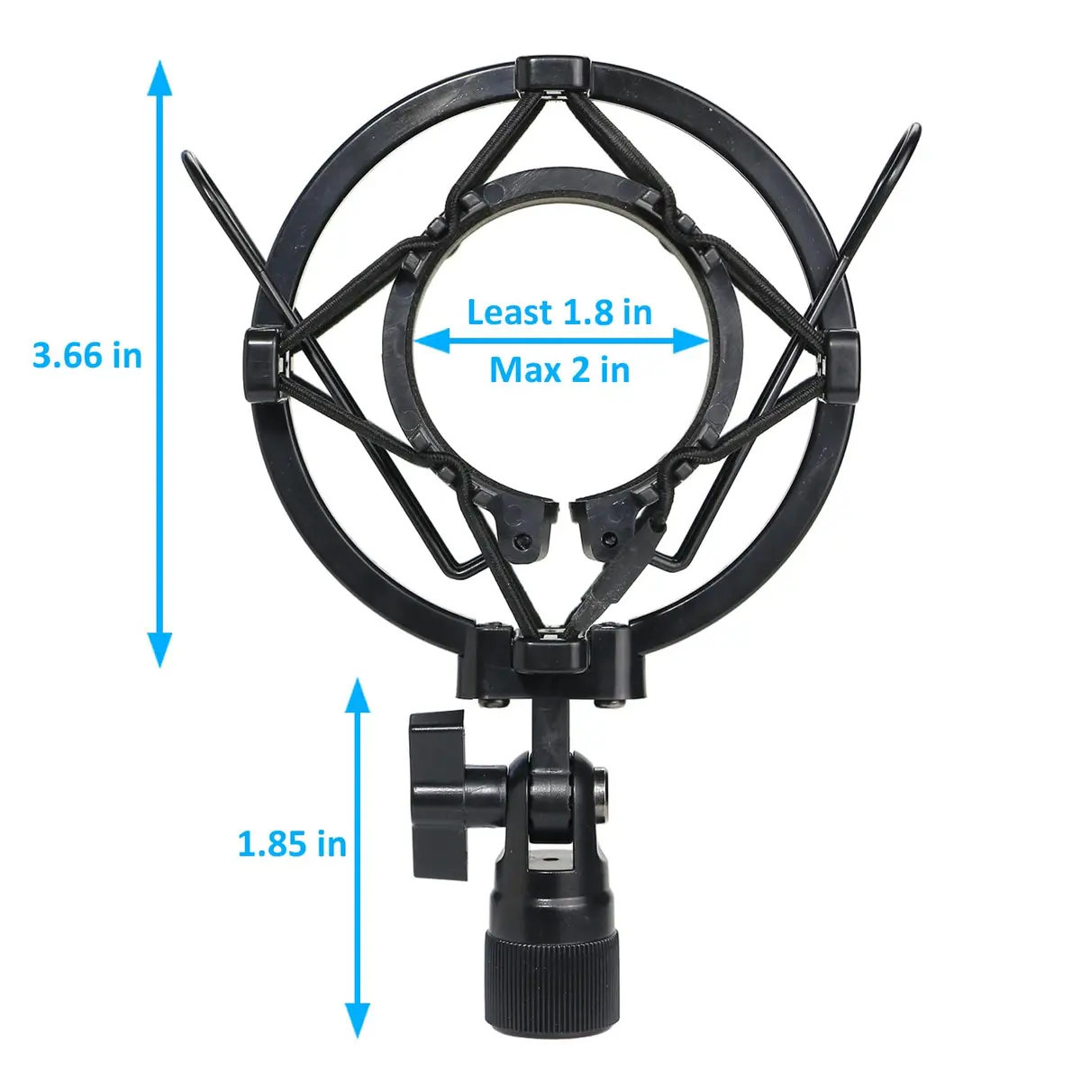 YOUSHARES AT2020 Shock Mount for Audio Technica AT2020, AT2035, ATR2500 Microphones | Reduces Vibration Noise - view 2