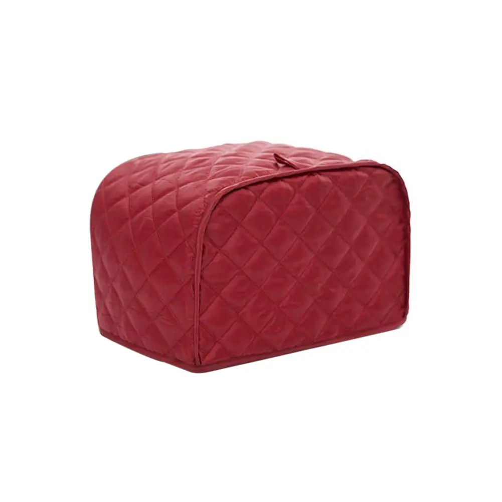 JOONOR Polyester Quilted Toaster Cover for Two Slice Toaster | Dust & Fingerprint Protection, Machine Washable, Red - view 2