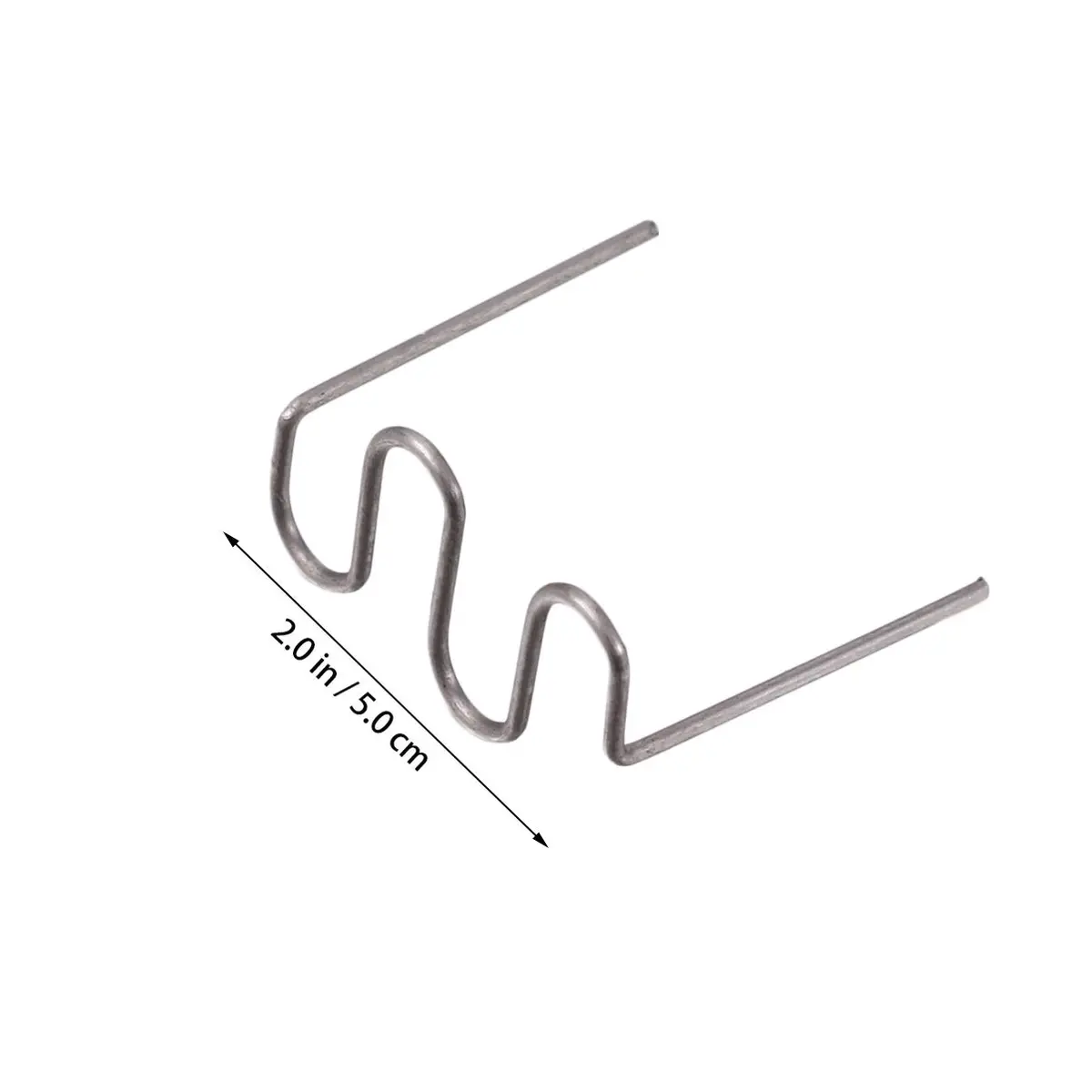 Wakauto 500pcs Metal Hot Stapler Staples 0.6mm Wave Staples for Plastic Welding Repair | Universal Fit for Hot Staplers - view 2