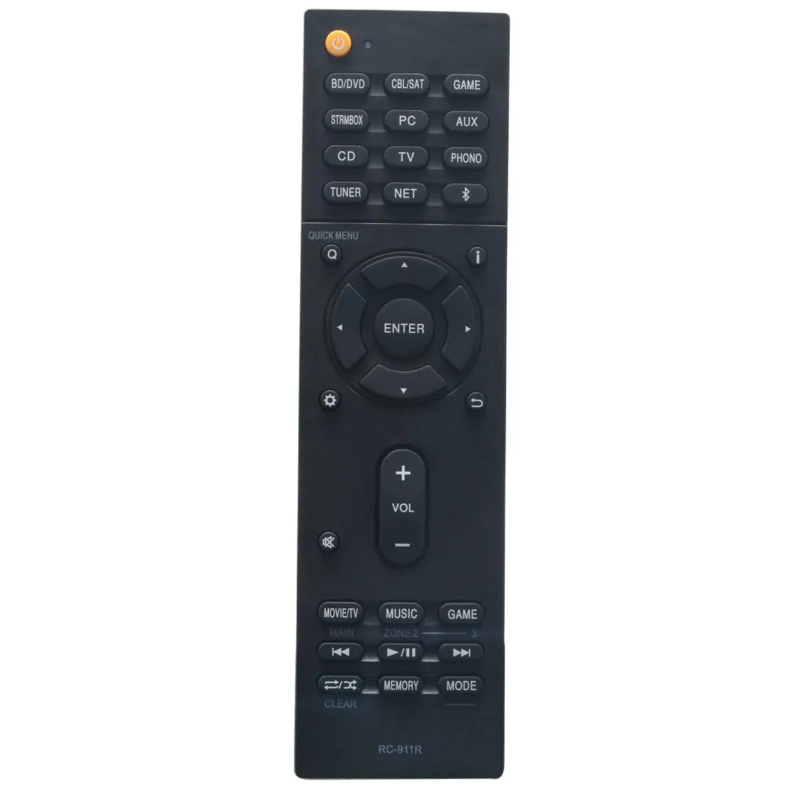 ZdalaMit RC-911R Remote for Onkyo AV Receiver | No Programming, AAA Batteries - main product image