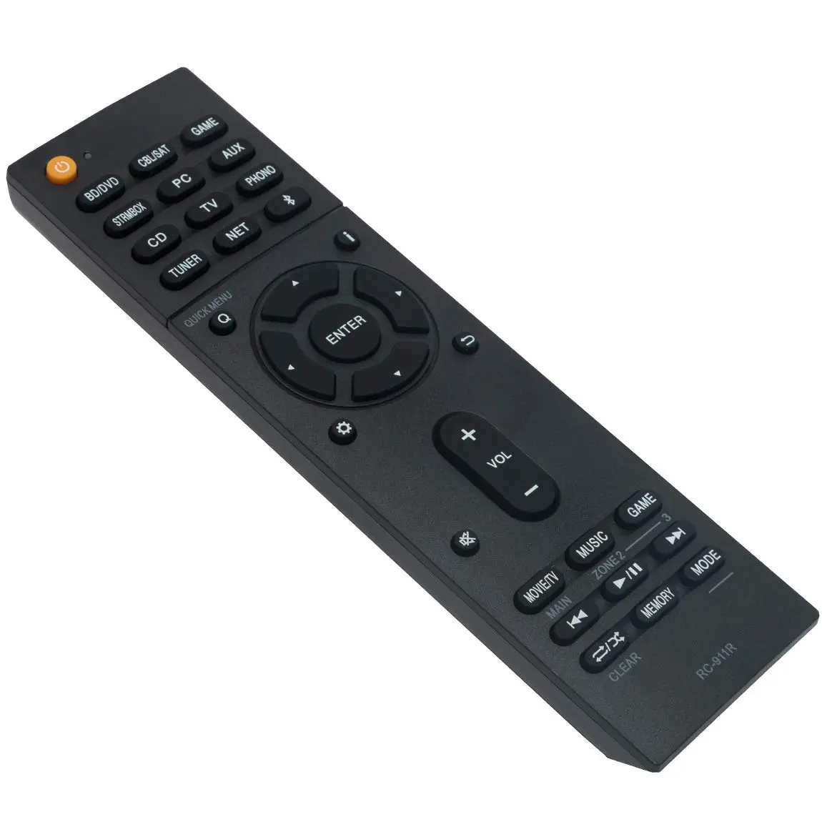 ZdalaMit RC-911R Remote for Onkyo AV Receiver | No Programming, AAA Batteries - view 2