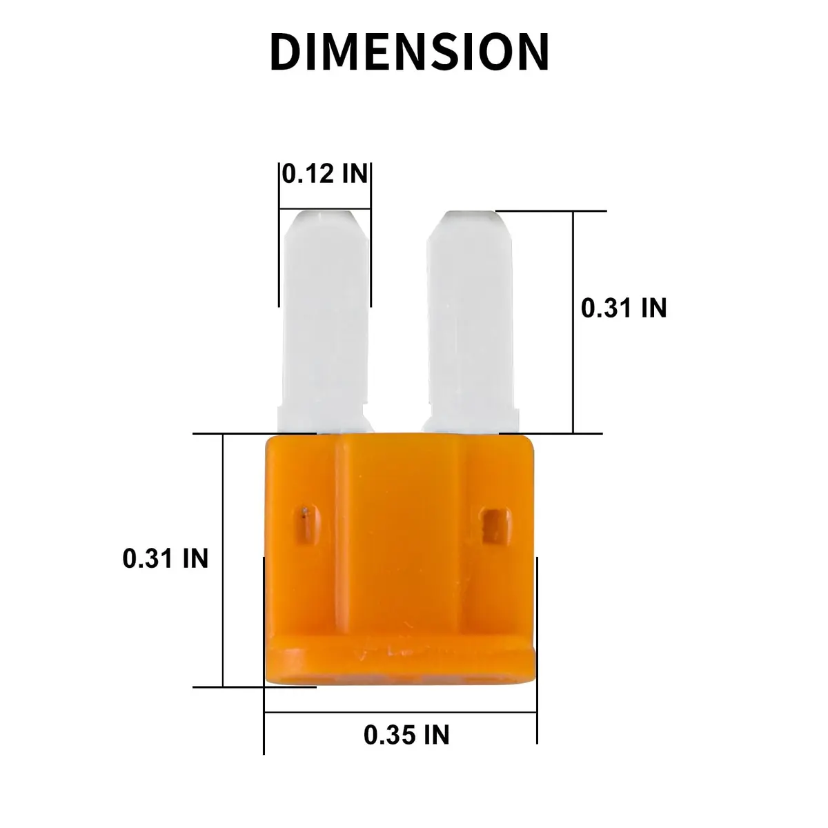 MuHize Micro2 Fuse Kit 35 Pcs, 5A-30A | Automotive Fuse Assortment with Puller Tool - view 4