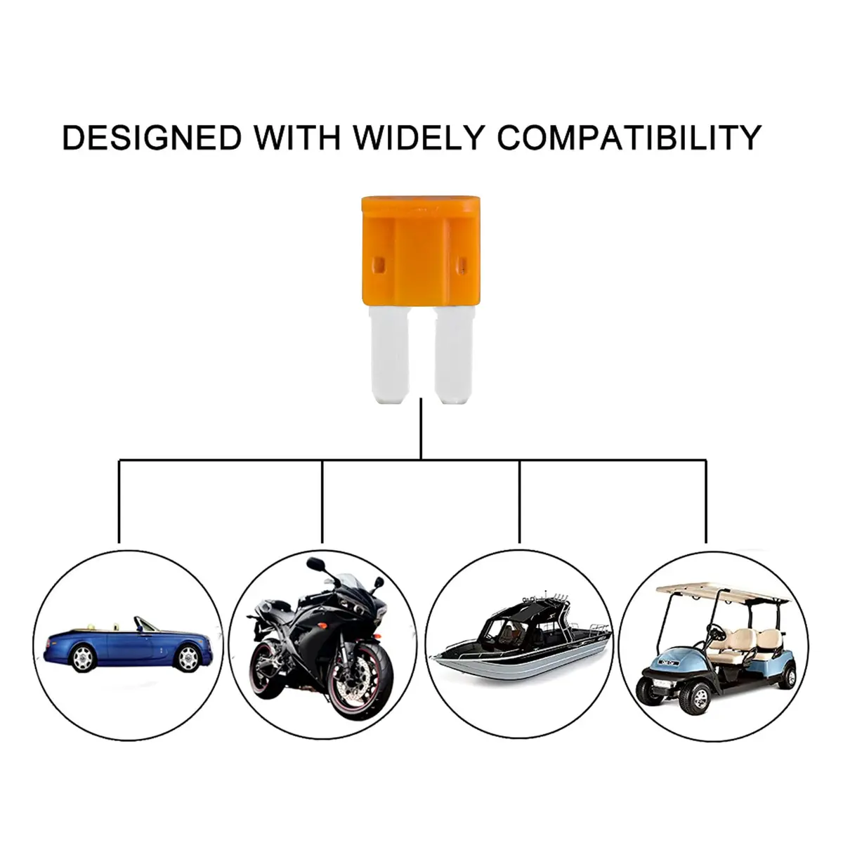 MuHize Micro2 Blade Fuses 105 Pieces (5A-30A) | Automotive Fuse Assortment with Puller Tool - view 5
