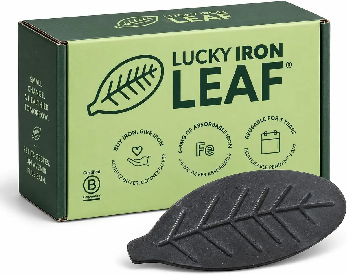Lucky Iron Fish The Original Lucky Iron Leaf ® | No Side-Effect Iron Source, 5-Years Supply - main product image