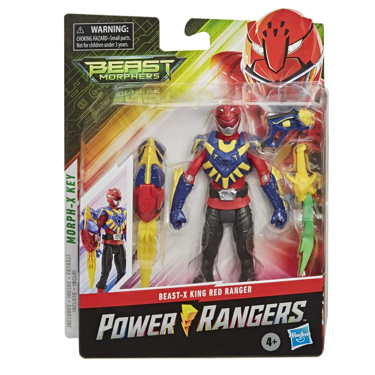 Power Rangers Beast Morphers Beast-X King Red Ranger 6-inch Action Figure Toy Inspired by The TV Show - view 2
