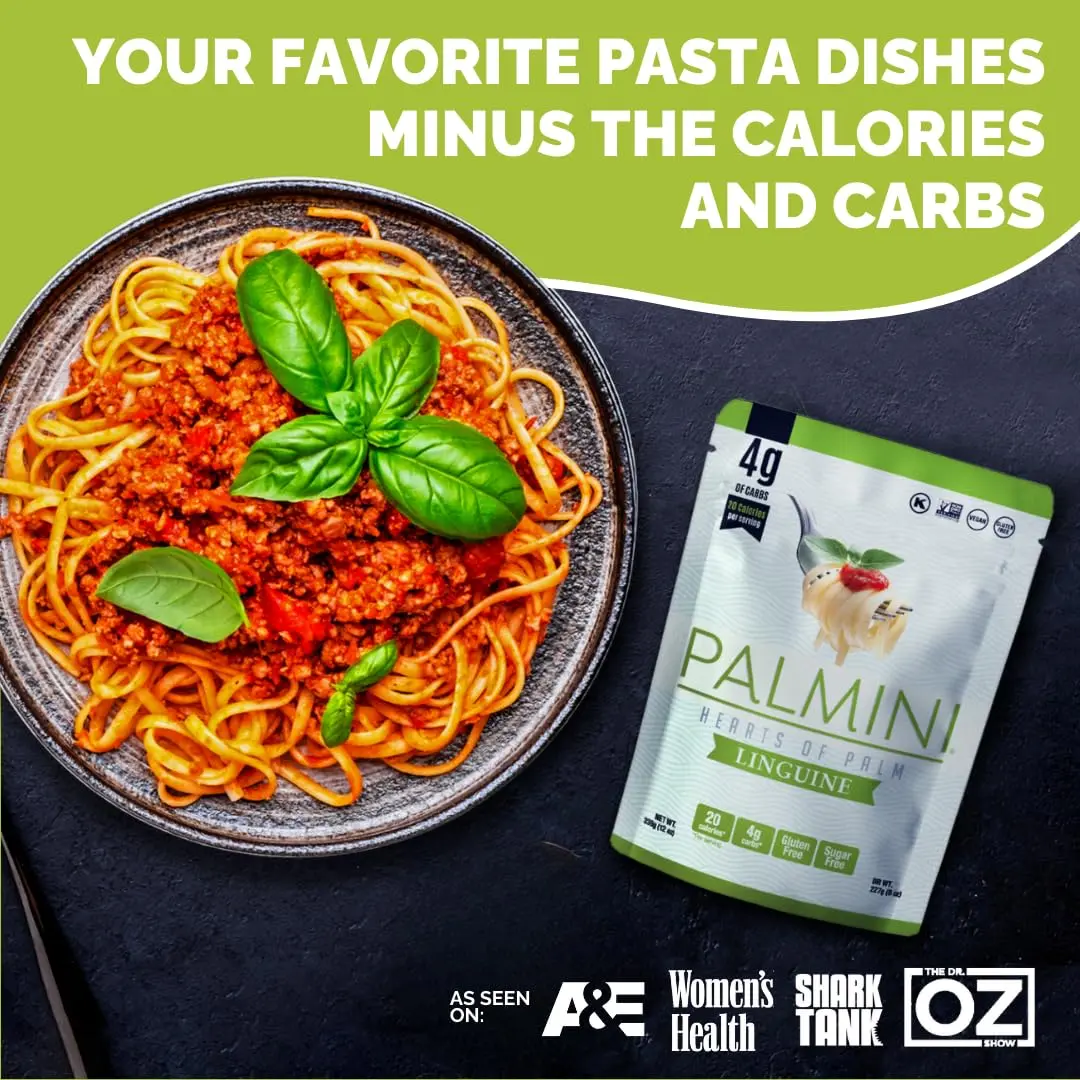 Palmini Linguine Hearts of Palm Pasta | Low Carb, Keto, Gluten Free, Vegan, Non-GMO (12oz Pack of 3) - view 2