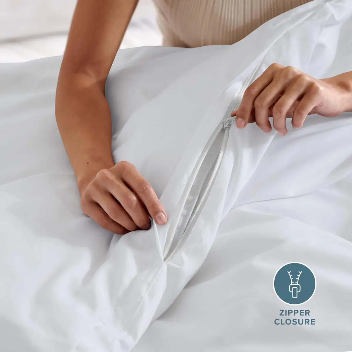 Bare Home Duvet Cover Set 1800 Ultra-Soft Oversized Queen | Breathable Microfiber, Easy Care (70-120 chars) - view 6