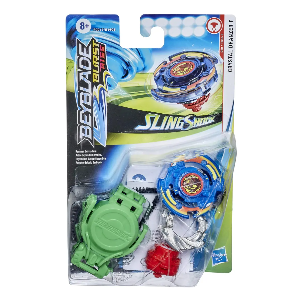 Beyblade Burst Rise Slingshock Crystal Dranzer F Starter Pack | Right/Left-Spin Battling Top Toy for Ages 8+ - view 2