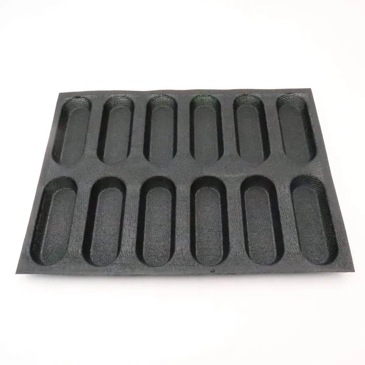 Bluedrop Silicone Hot Dog Bread Forms Mini Baby Sandwich Baking Molds Food grade Perforated Oven Safe - main product image