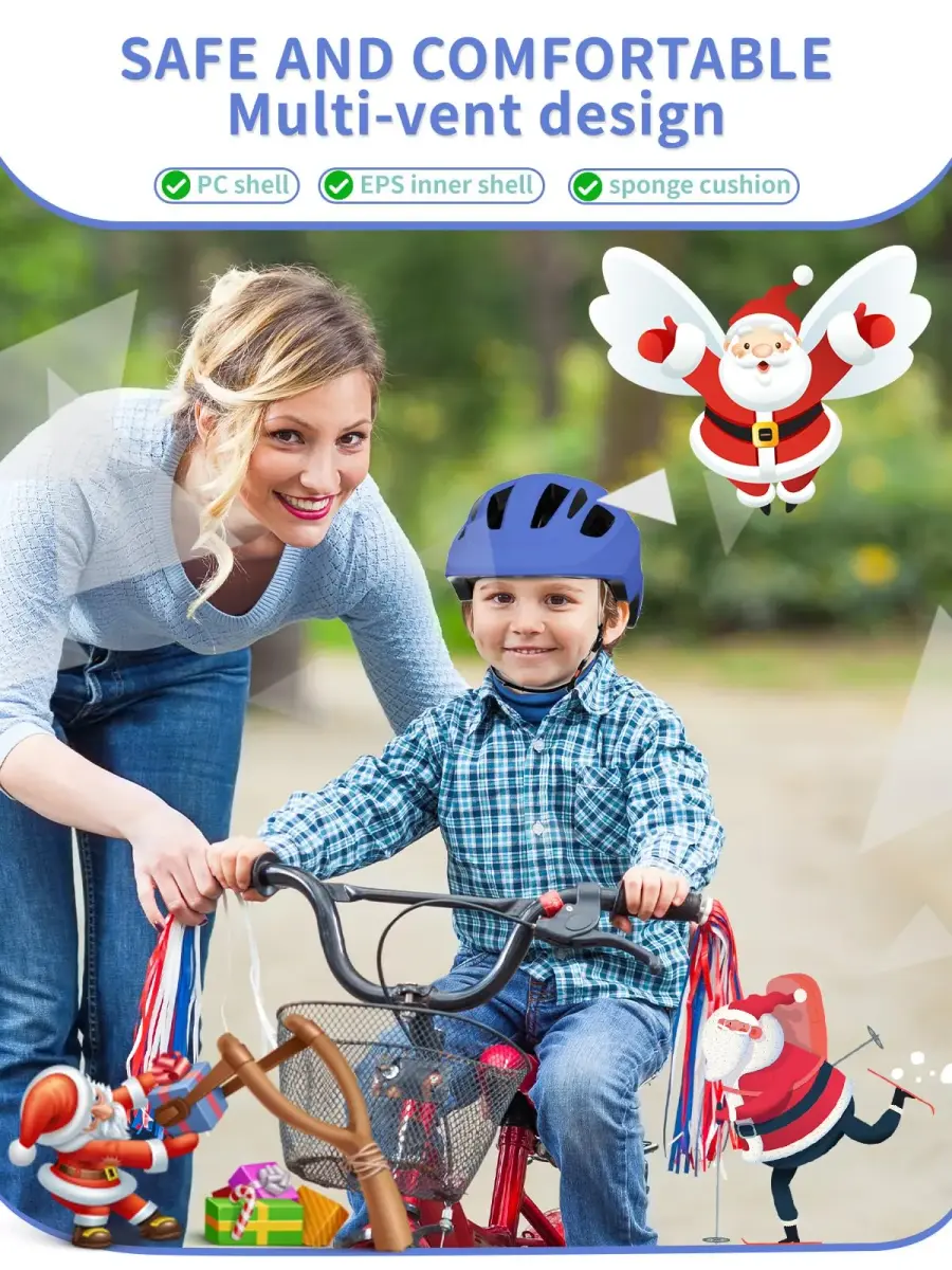 XJD Toddler Bike Helmet for Kids Boys Girls - Blue, Small (52-56 cm) - view 4