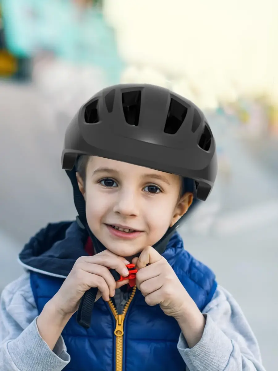XJD Toddler Helmet Black X-Small | Adjustable Fit Dial for Kids & Toddlers, 46-51 cm - view 8