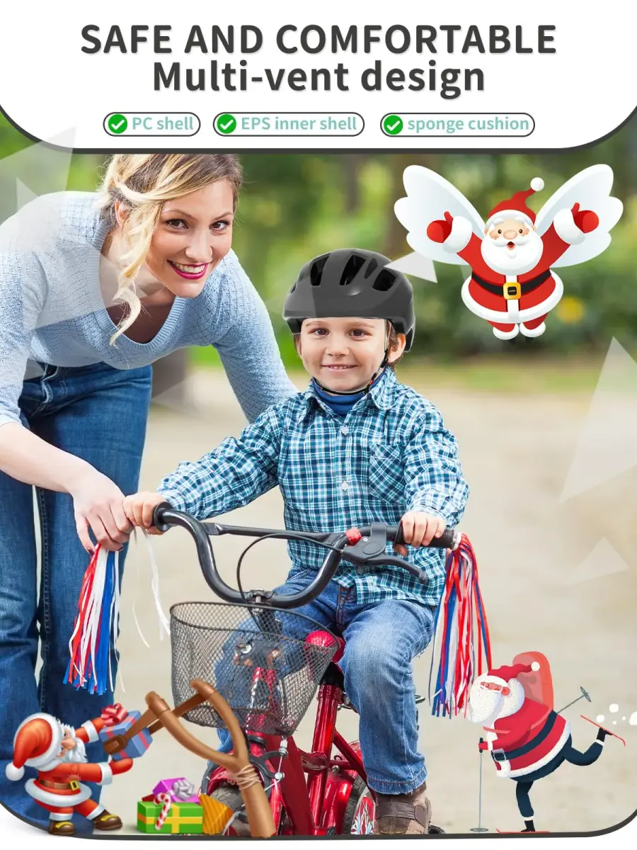 XJD Toddler Helmet Black X-Small | Adjustable Fit Dial for Kids & Toddlers, 46-51 cm - view 3