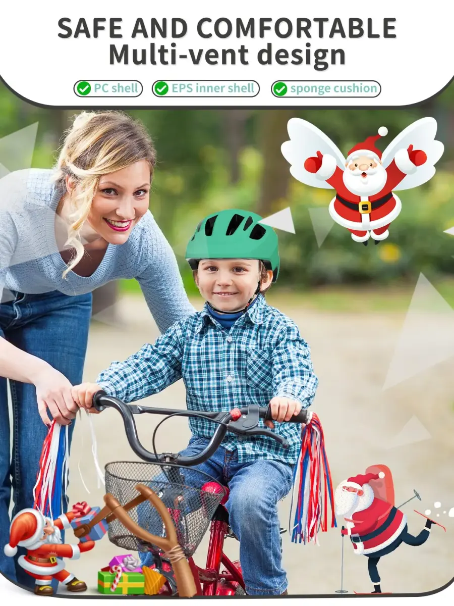 XJD Toddler Helmet Kids Bike Helmet Baby Multi-Sport Adjustable Skateboard Helmet for Kids Boys Girls Infant Lightweight Green X-Small 46-51 cm - view 4