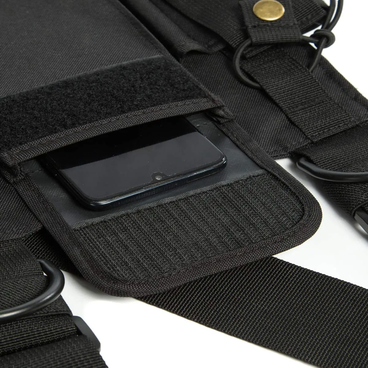 LUITON Radio Shoulder Holster Chest Harness Holder Vest Rig for Two Way Radio 0.318kg (0.70lb) | Adjustable, Durable Nylon, Fits Kenwood, Baofeng, Retevis - view 6