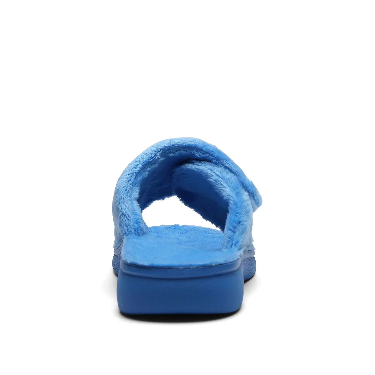 SOLLBEAM Women's Plantar Fasciitis Fuzzy House Orthopedic Slippers with Arch Support (Size 6, Blue) - view 7