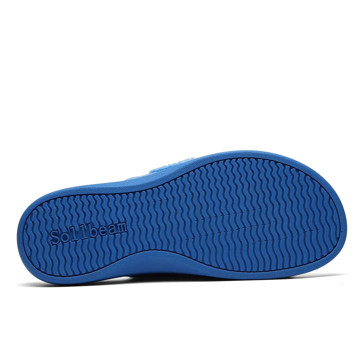 SOLLBEAM Women's Plantar Fasciitis Fuzzy House Orthopedic Slippers with Arch Support (Size 6, Blue) - view 8