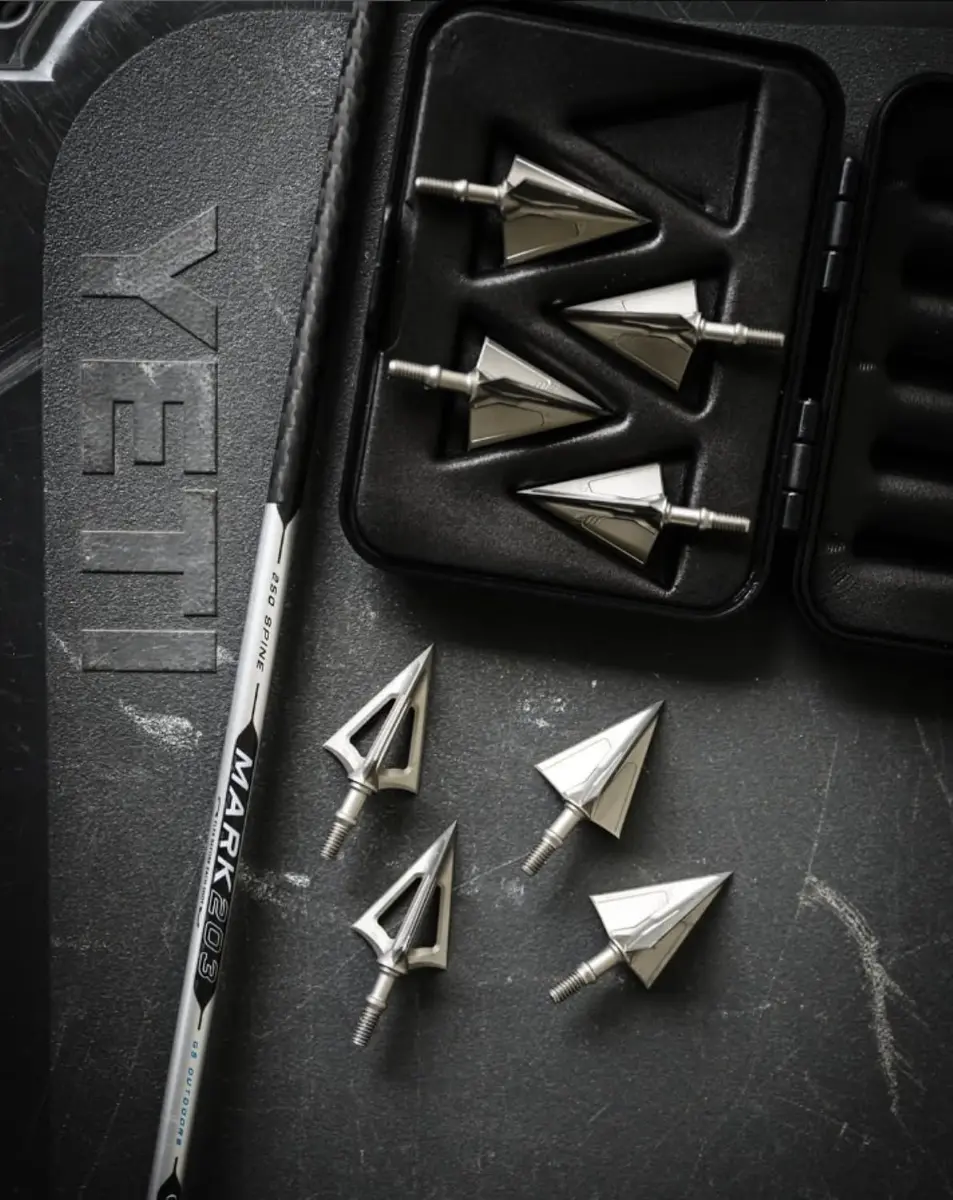 G5 Outdoors Montec M3 100 Grain Broadhead Stainless Steel | Precision Bow Hunting Arrowhead - view 6