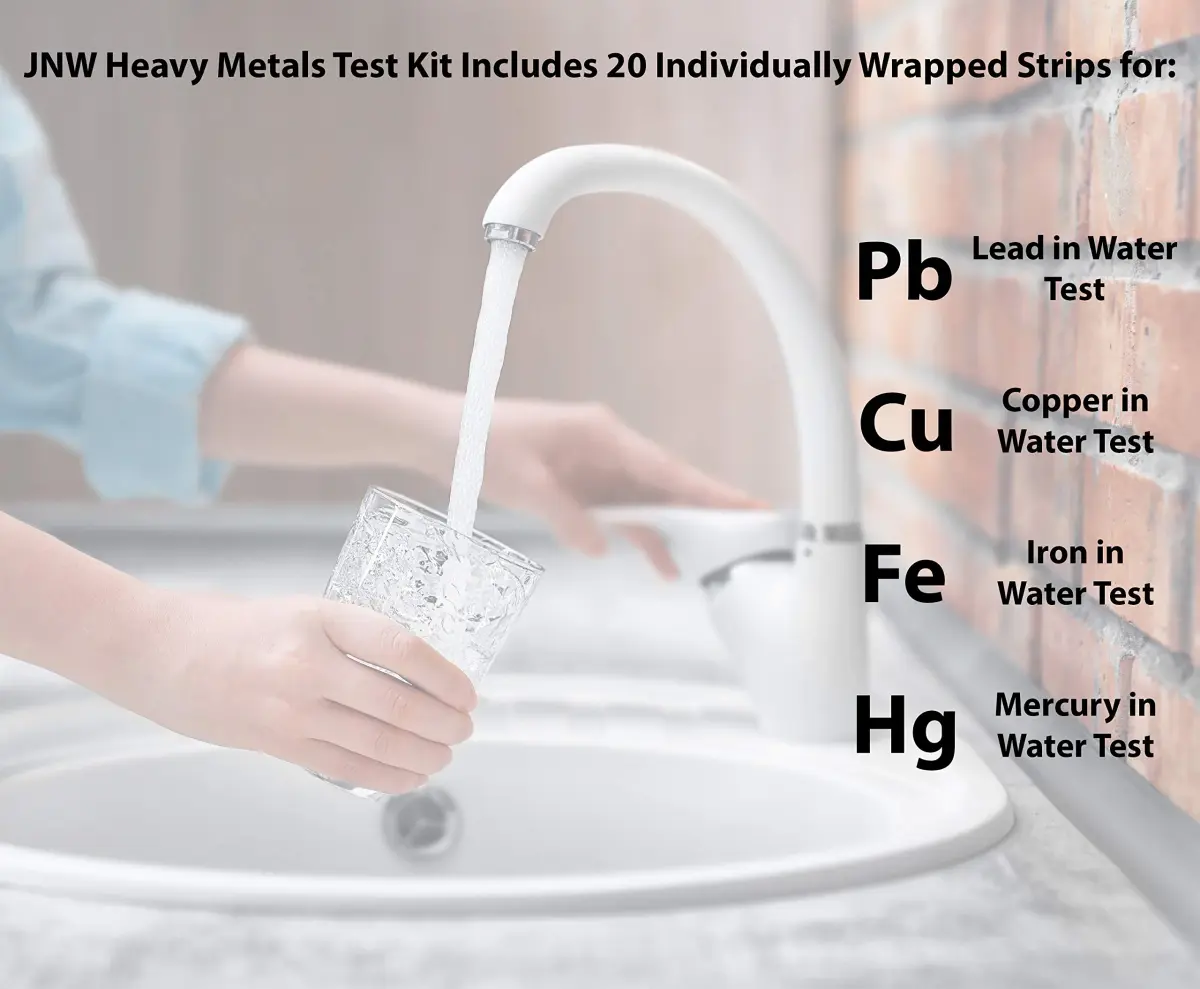 JNW Direct Heavy Metals Water Test Kit 20 Strips | Test Iron, Copper, Lead, Mercury - view 9