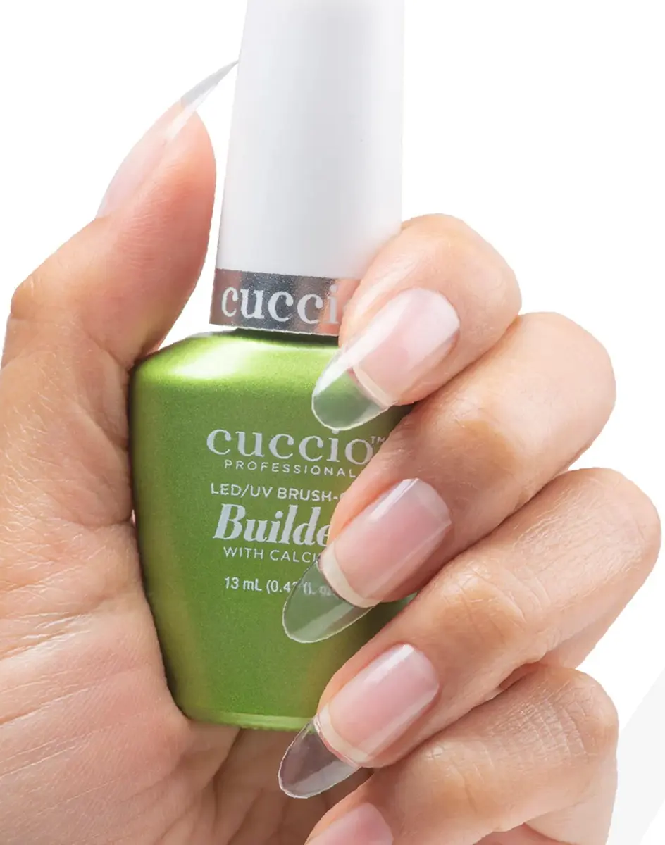 Cuccio Brush-On Builder Gel With Calcium 0.43 Fl Oz | Clear, Strengthening & Long-Lasting - view 3